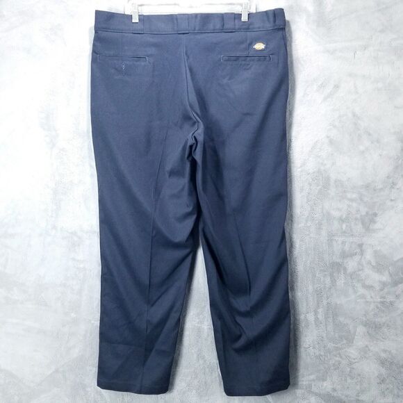 Dickies Pants Mens 40×30 Blue 874 Original FIT Flat front - Picture 3 of 12